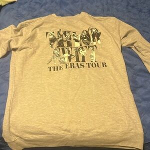 Taylor swift the eras tour grey crewnexk xxl
